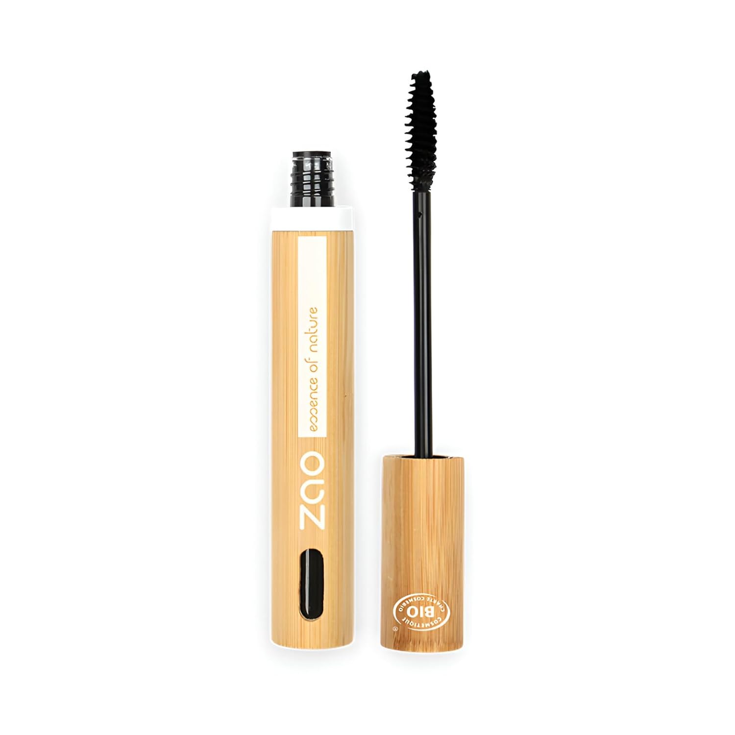 Black Mascara Volumizing & Sheathing Curling Effect Bristle Buildable, Lengthening, Defining, Multiplying, Eyelash Eye Makeup Long Lasting with Organic Avocado Oil Doe-Eyes Effect .23 Oz