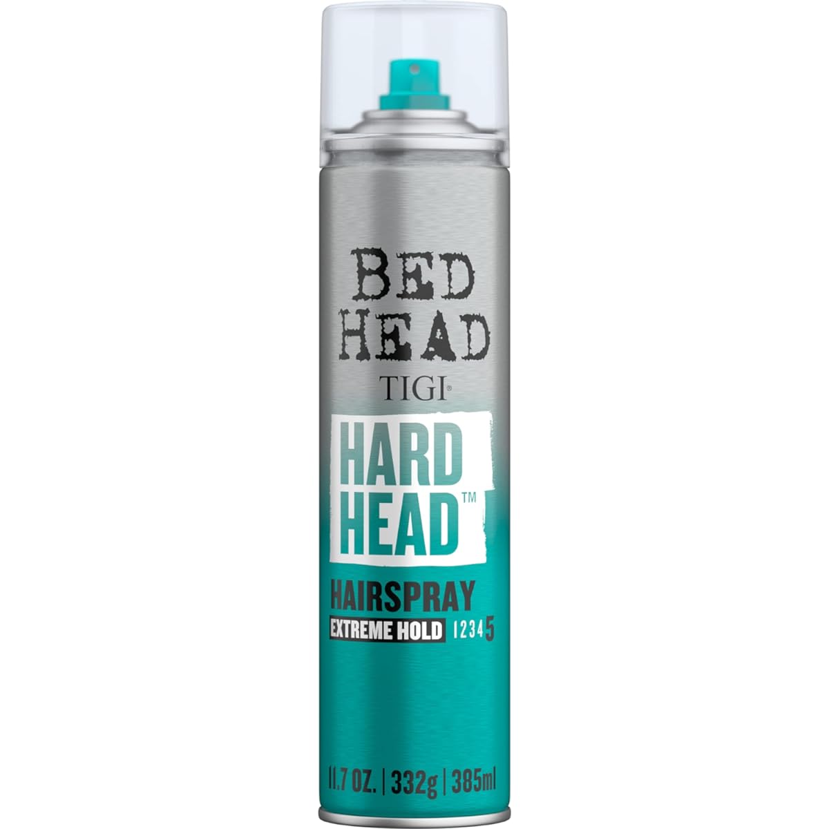 Bed Head TIGI Hard Head Hairspray for Extra Strong Hold - For All Hair Types - With Instant Dry & Natural Shine - Use on Dry Hair - Premium Hair Care Products for Women & Men - 11.7 oz (3 Pack)